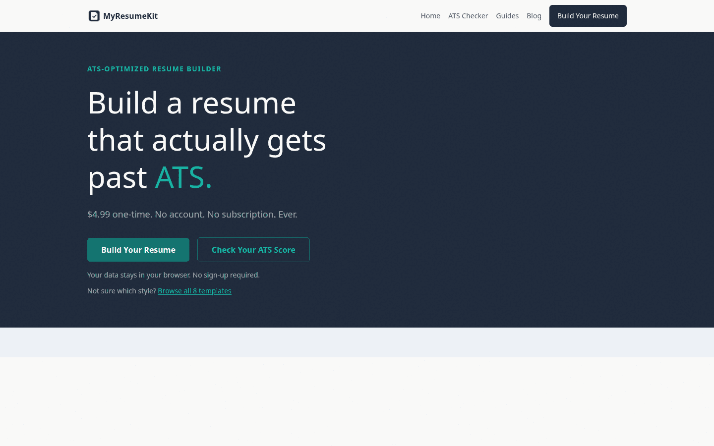 MyResumeKit screenshot